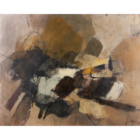 Image for the Lost and Found, 1958 by Afro Sells For $362,500 at Doyle New York\'s Auction of Modern and Contemporary Art sale