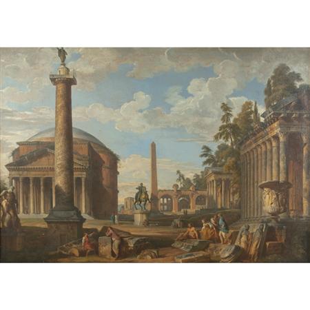 Image for the Pair of Capricci by Giovanni Paolo Panini to Highlight Doyle New York\'s January 27, 2010 Auction of Old Master Painting sale