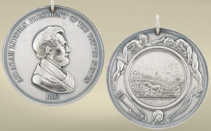 Image for the Abraham Lincoln Silver Peace Medal sale