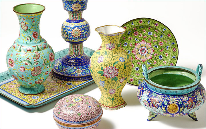 Image for the Asian Works of Art: Session II - Chinese Canton Enamel Group     sale