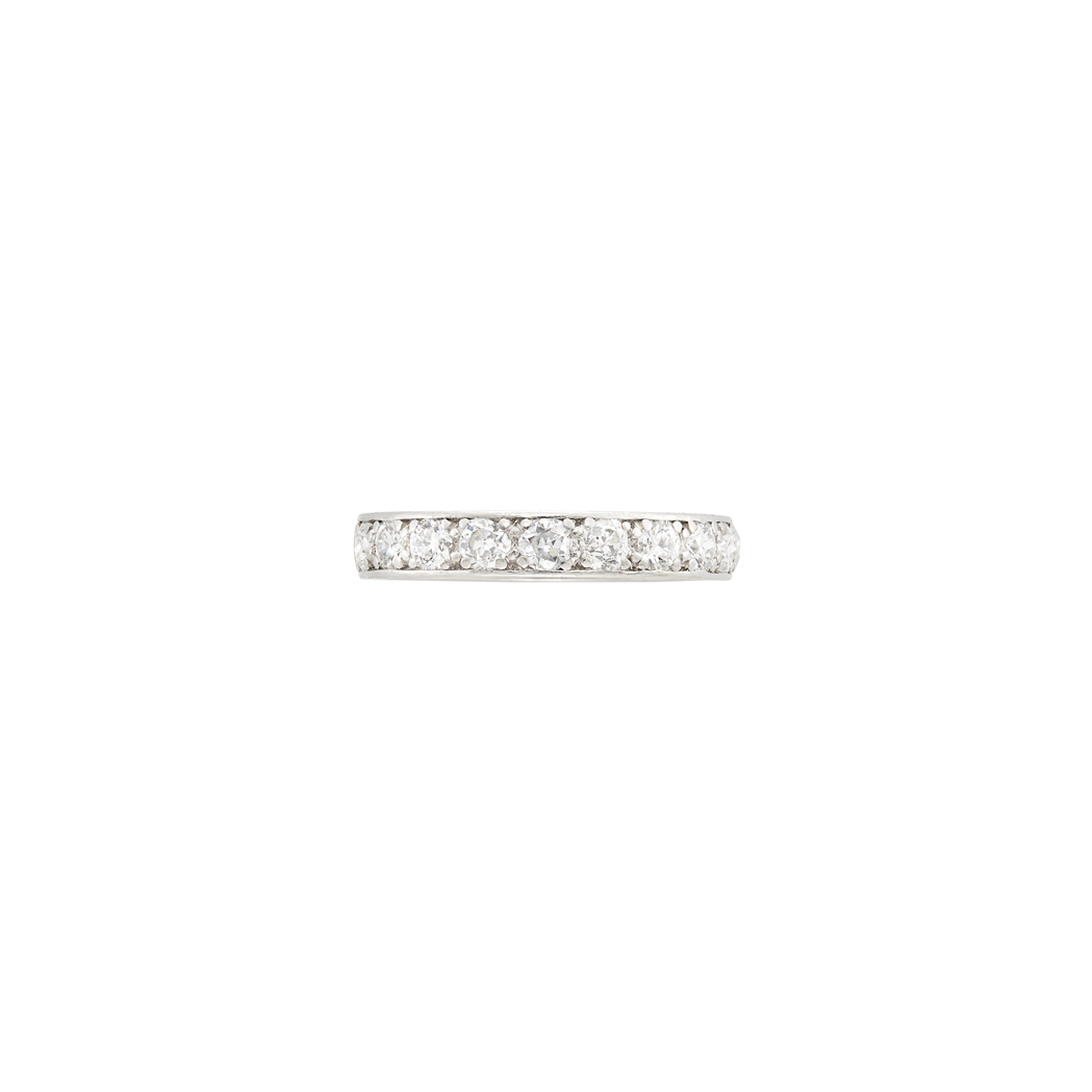 Lot image - Platinum and Diamond Eternity Band