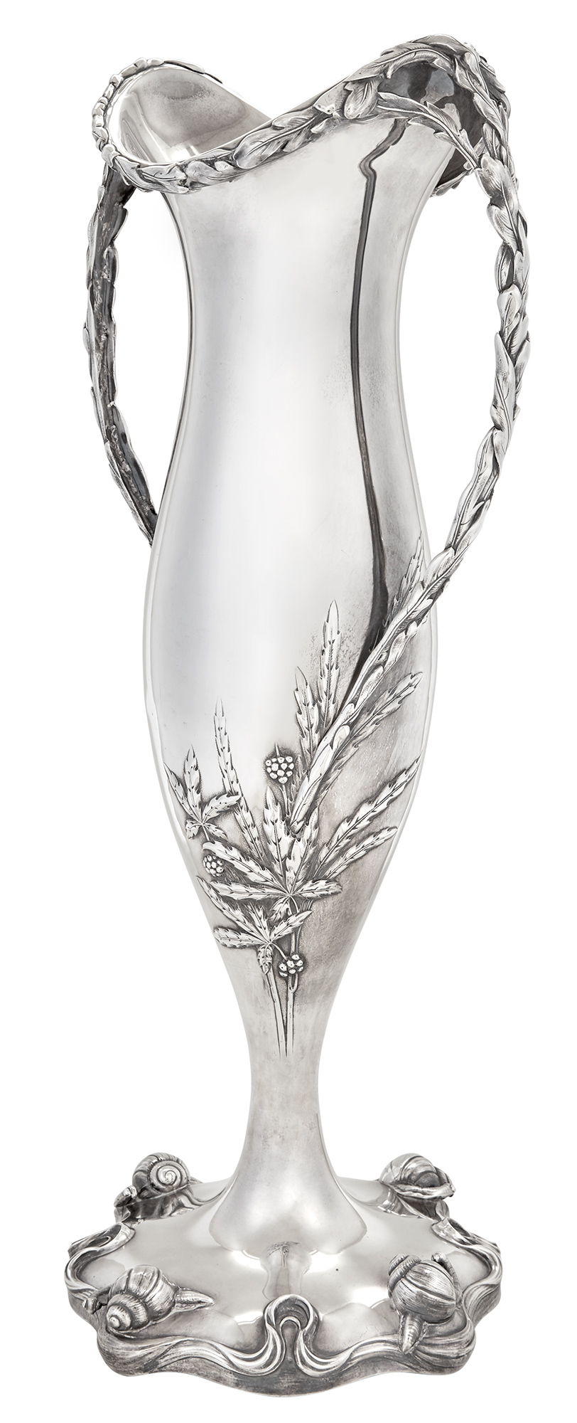 Lot image - International Sterling Silver Floor Vase