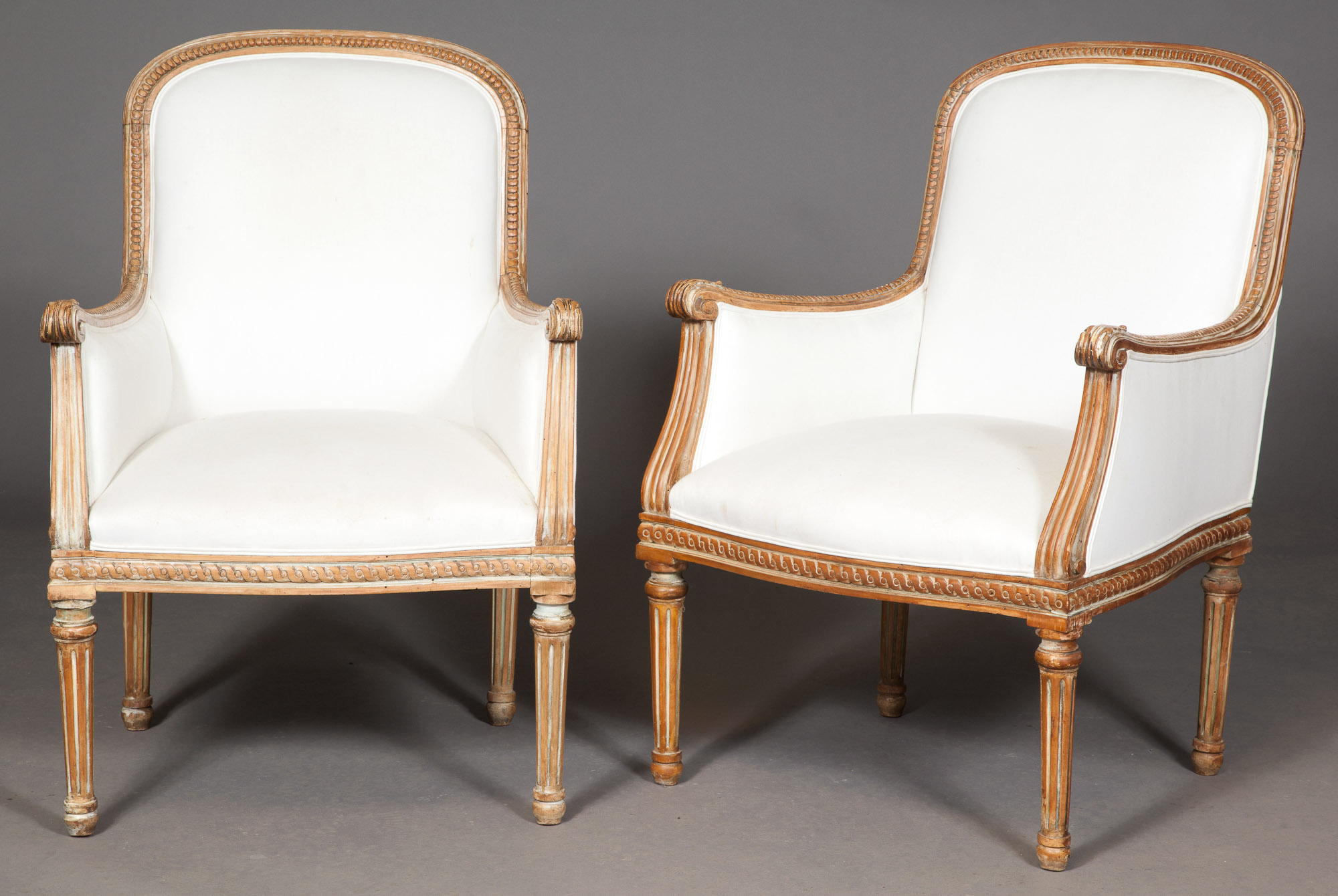 Lot image - Pair of Louis XVI Style Beechwood Bergères