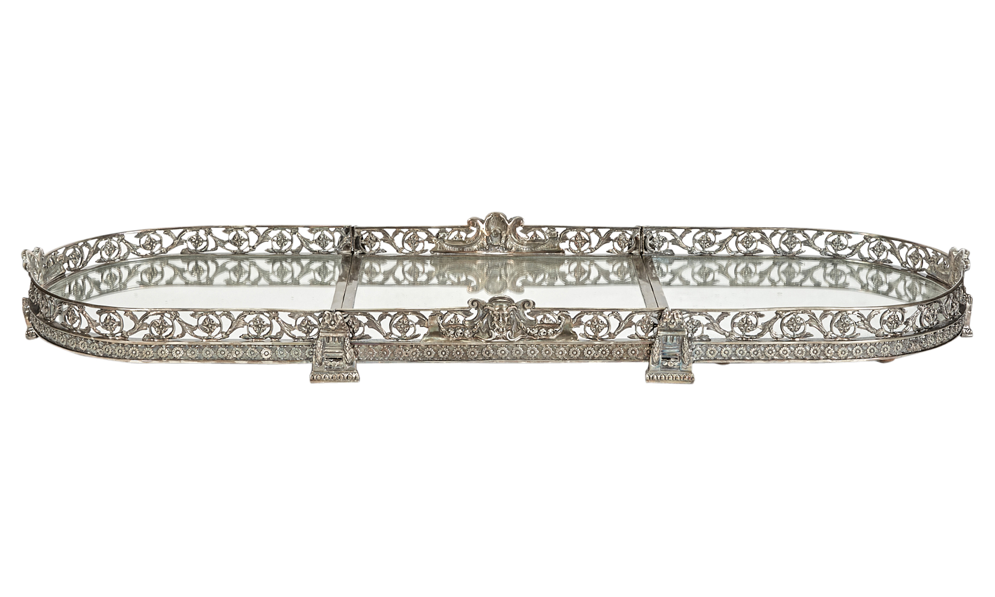 Lot image - Empire Style Silver Plated Plateau