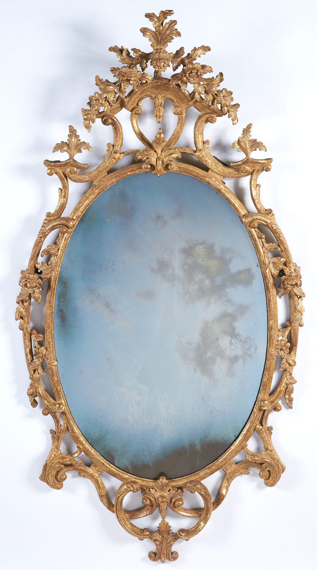 Lot image - George III Giltwood Mirror