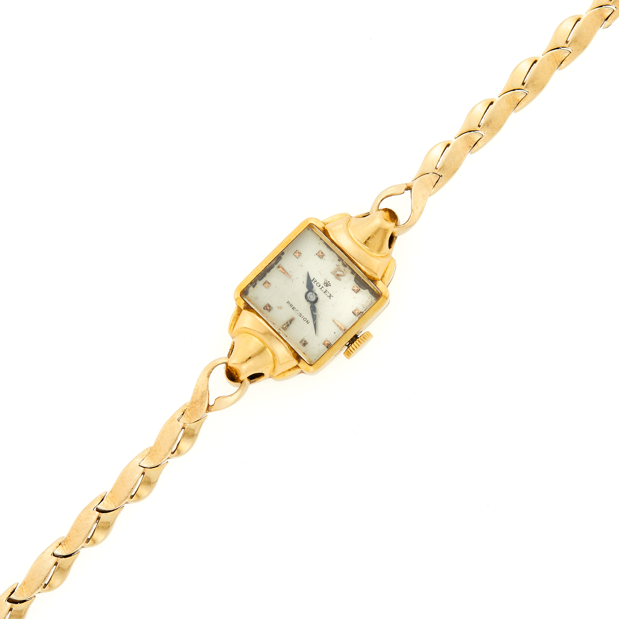 Lot image - Hamilton, Rolex Gold Precision Wristwatch