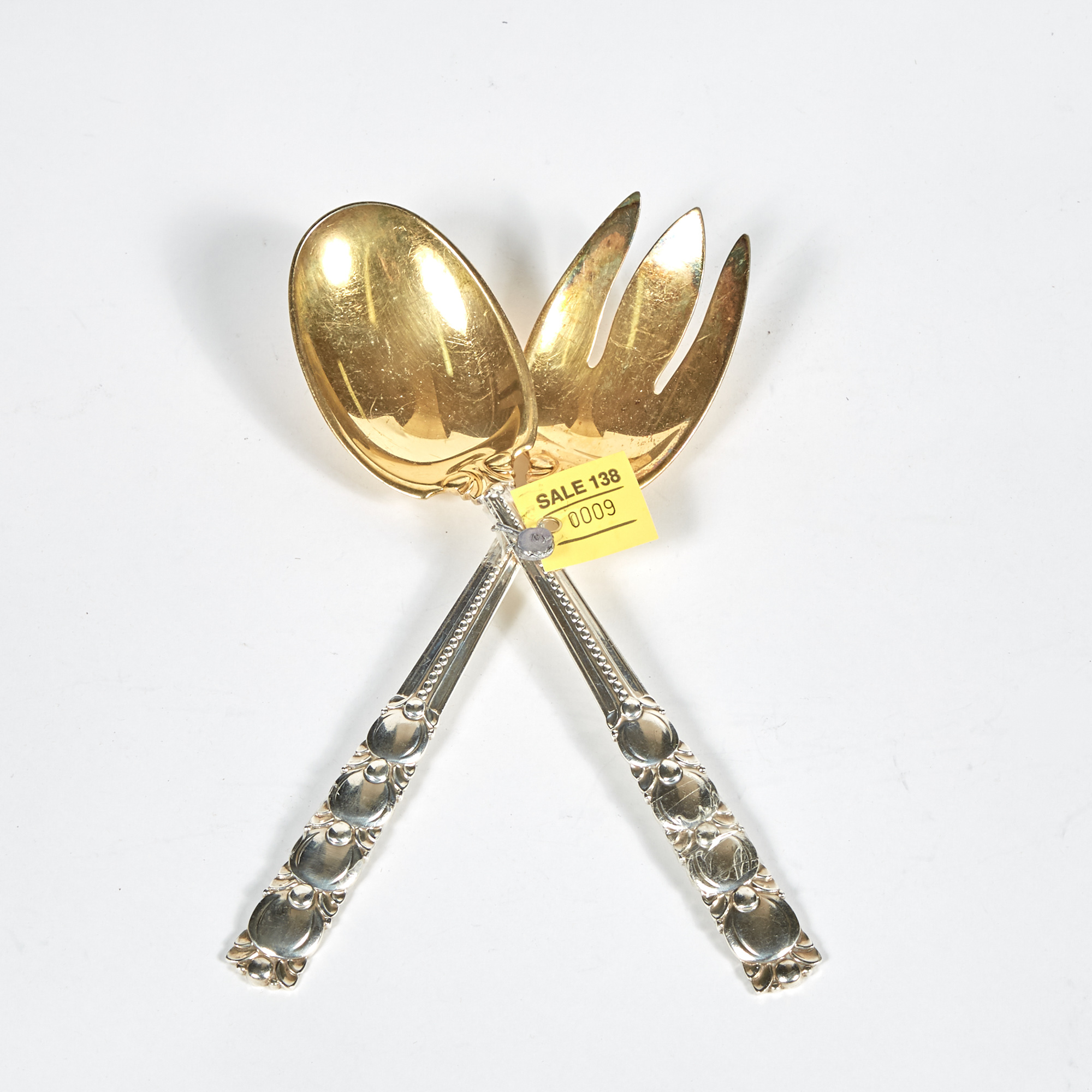 Lot image - 2 Silver Serving Pieces, 9 ozs., Tiffany & Co.