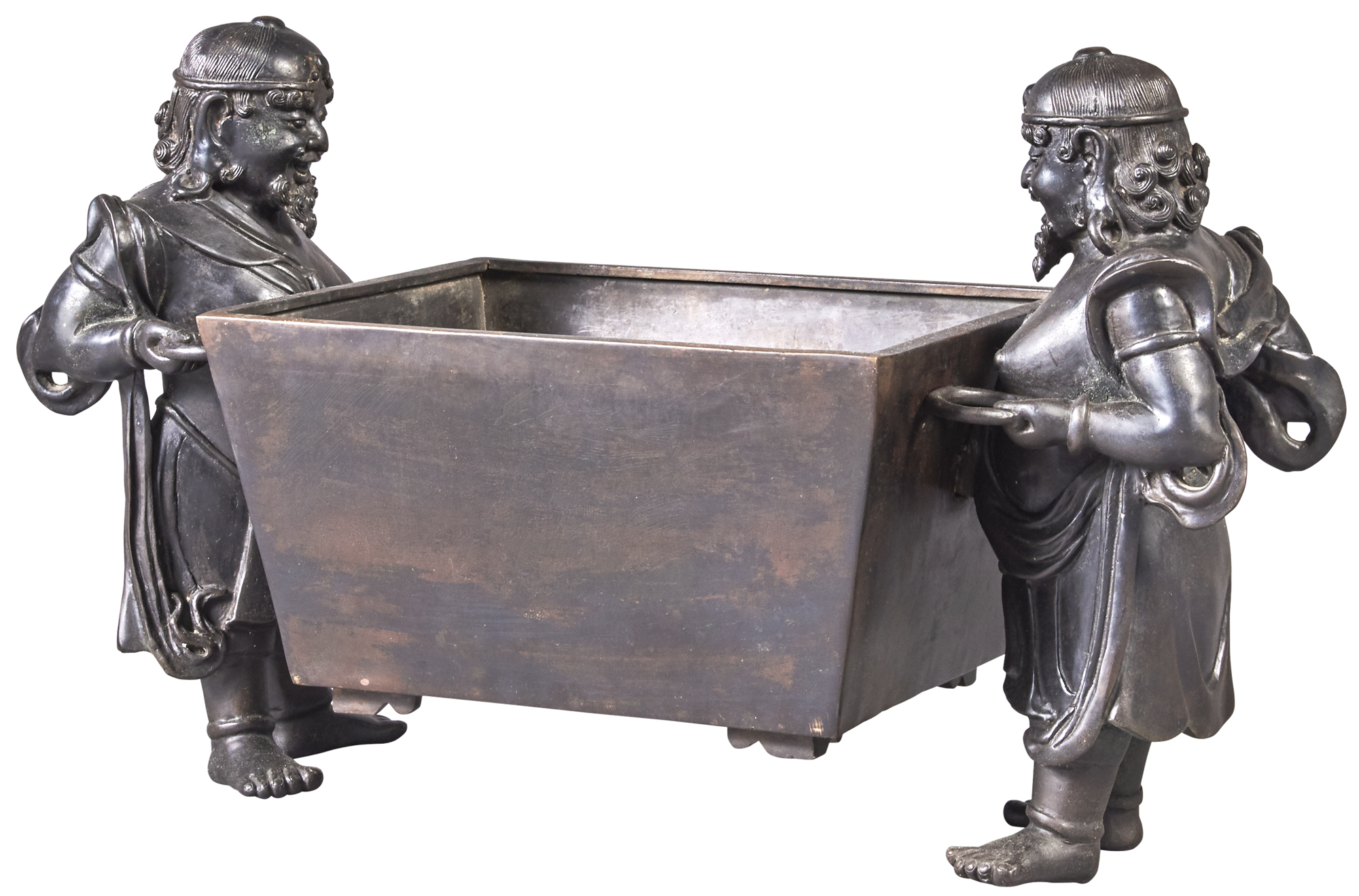 Lot image - A Large Chinese Bronze Foreigners Censer