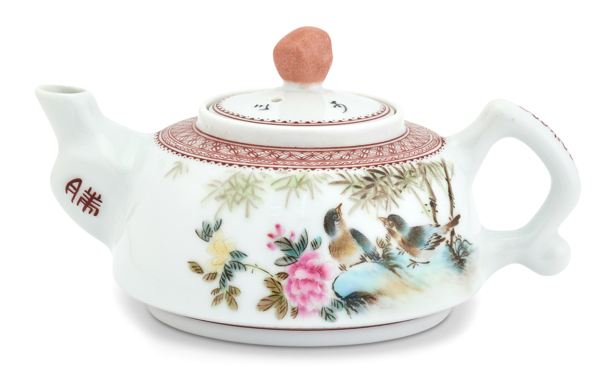 Lot image - A Chinese Porcelain Teapot