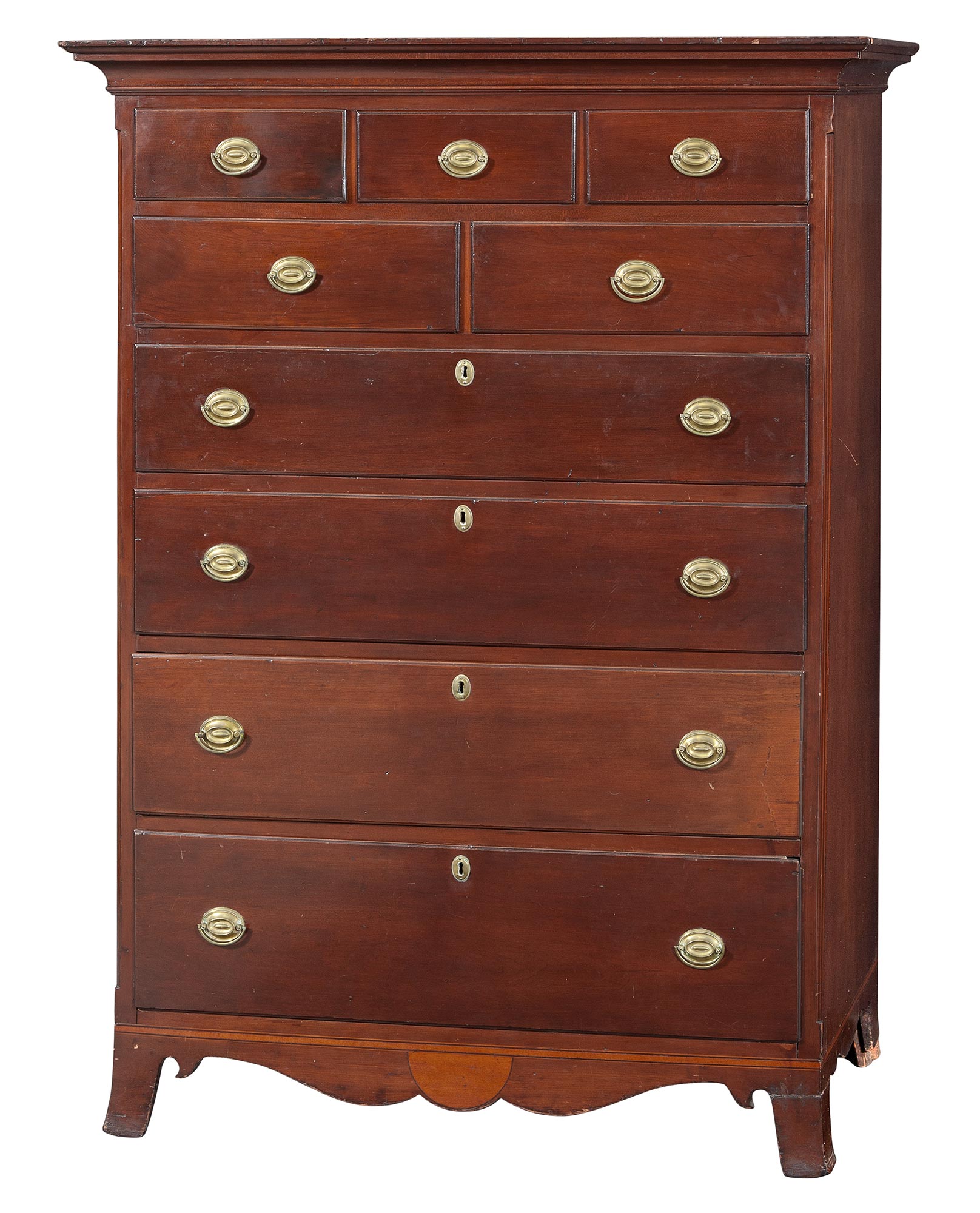 Lot image - Chippendale Tall Chest