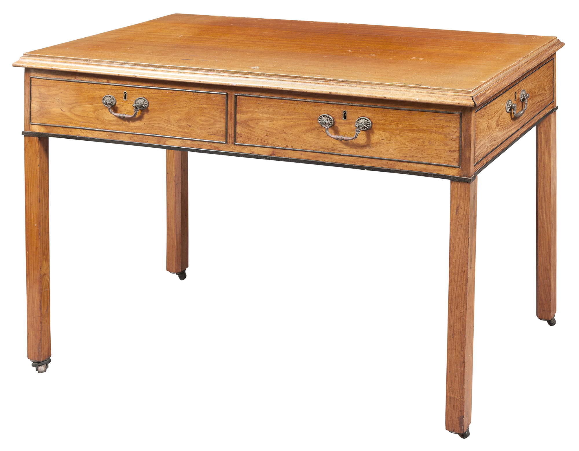 Lot image - George III Sabicu and Part-Ebonized Metamorphic Library Table/Steps