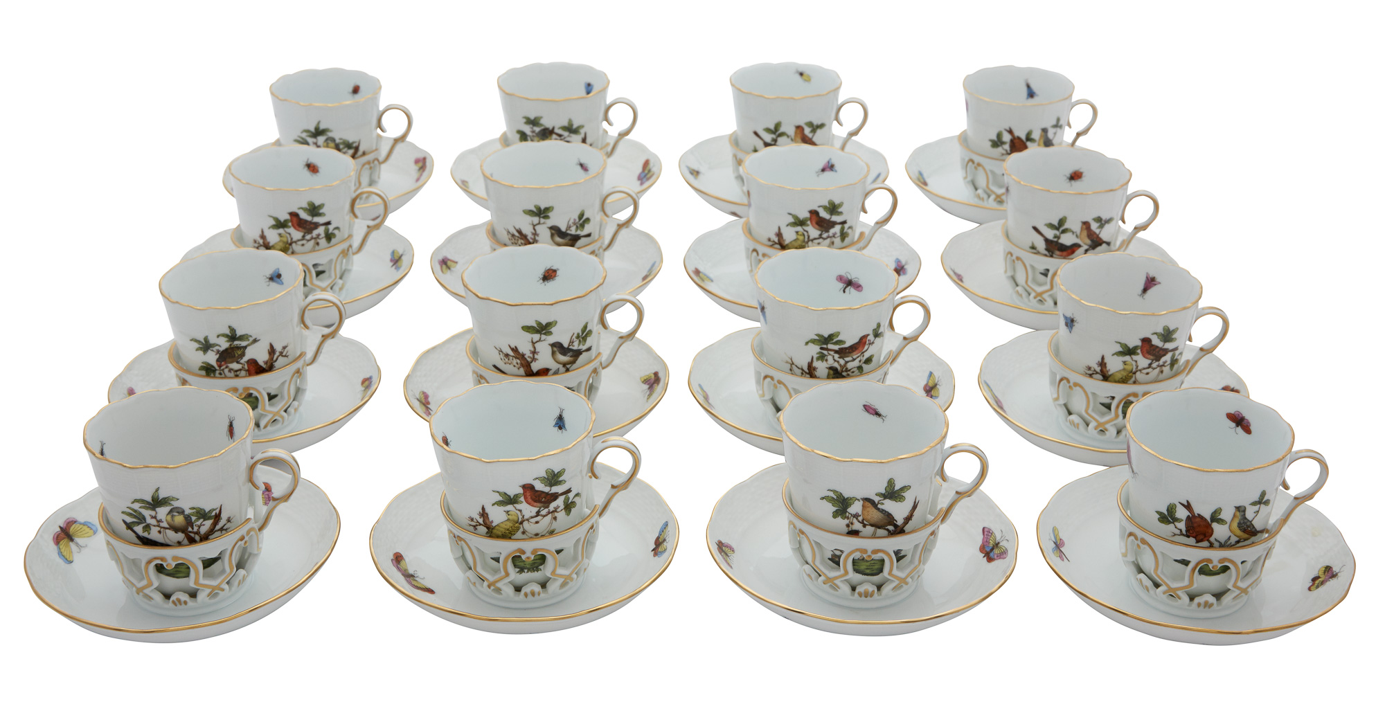 Lot image - Herend Porcelain Rothschild Bird