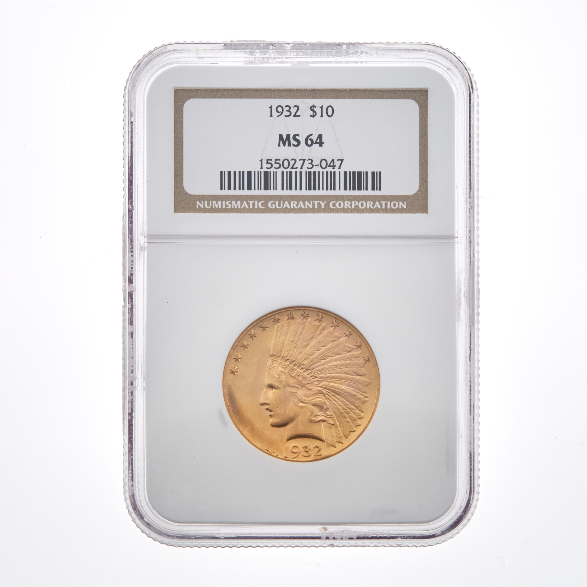 Lot image - United States 1932 $10 Indian Head Eagle NGC MS64