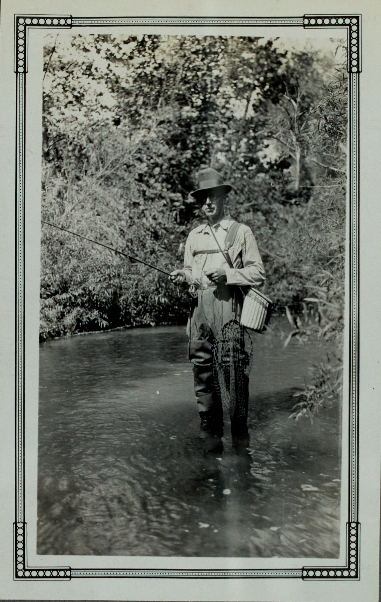 Lot image - [ANGLING]  Photographic album of angling for bass, perch etc. in Missouri, with some dove hunting etc.