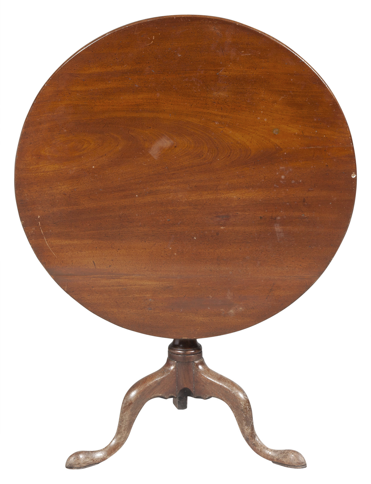 Lot image - George II Style Mahogany Tilt Top Table