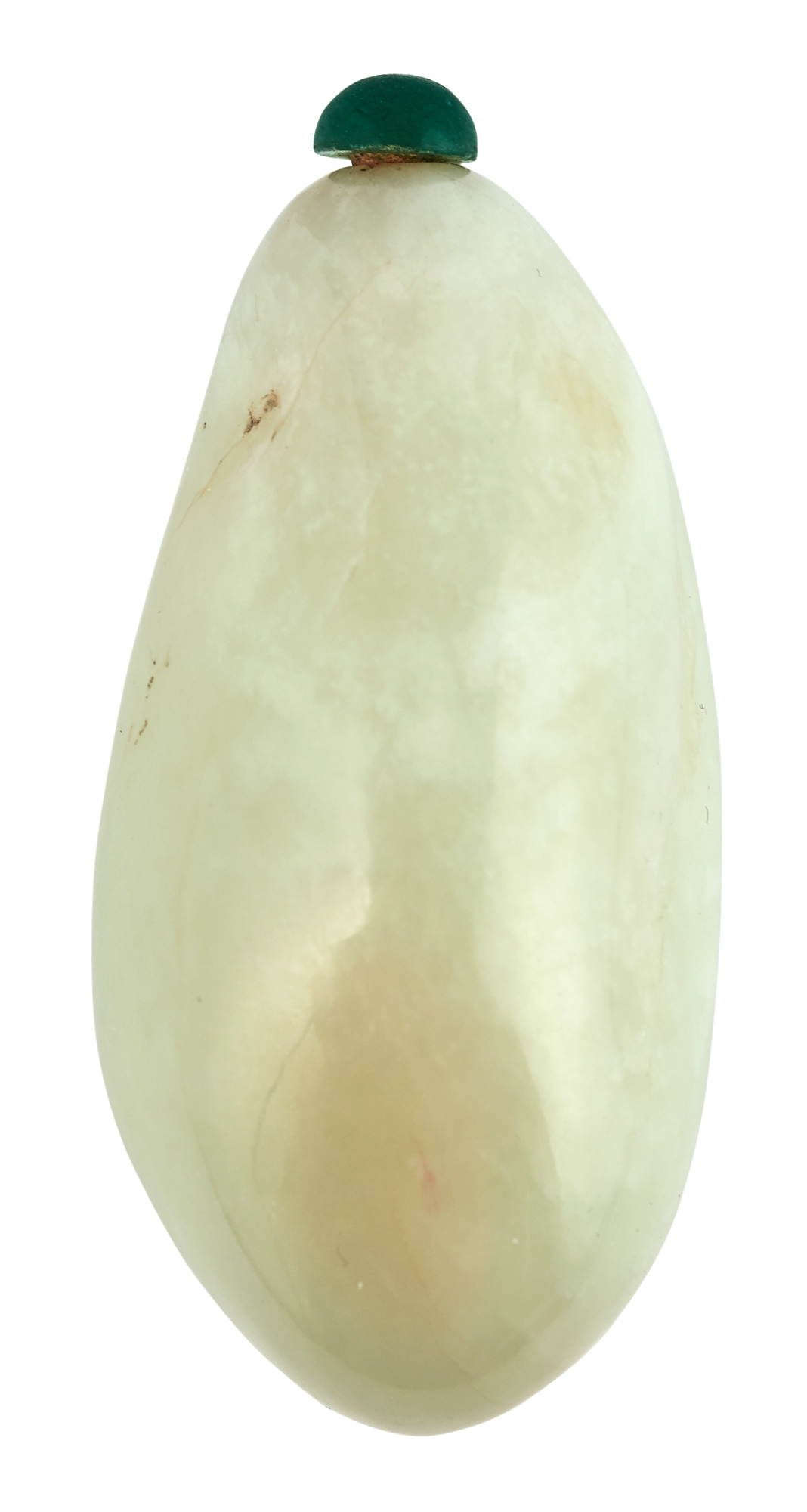 Lot image - A Chinese White Jade Snuff Bottle