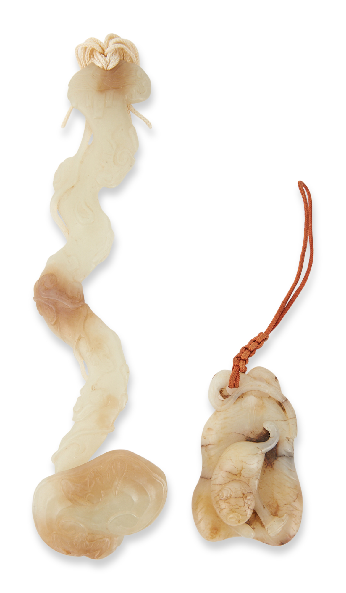 Lot image - Two Chinese Jade Carvings