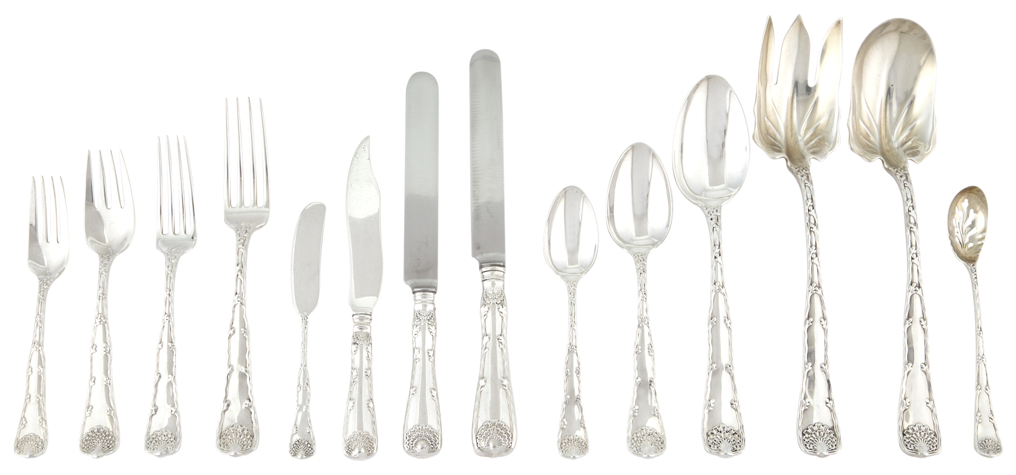 Lot image - Tiffany & Co. Sterling Silver Wave Edge