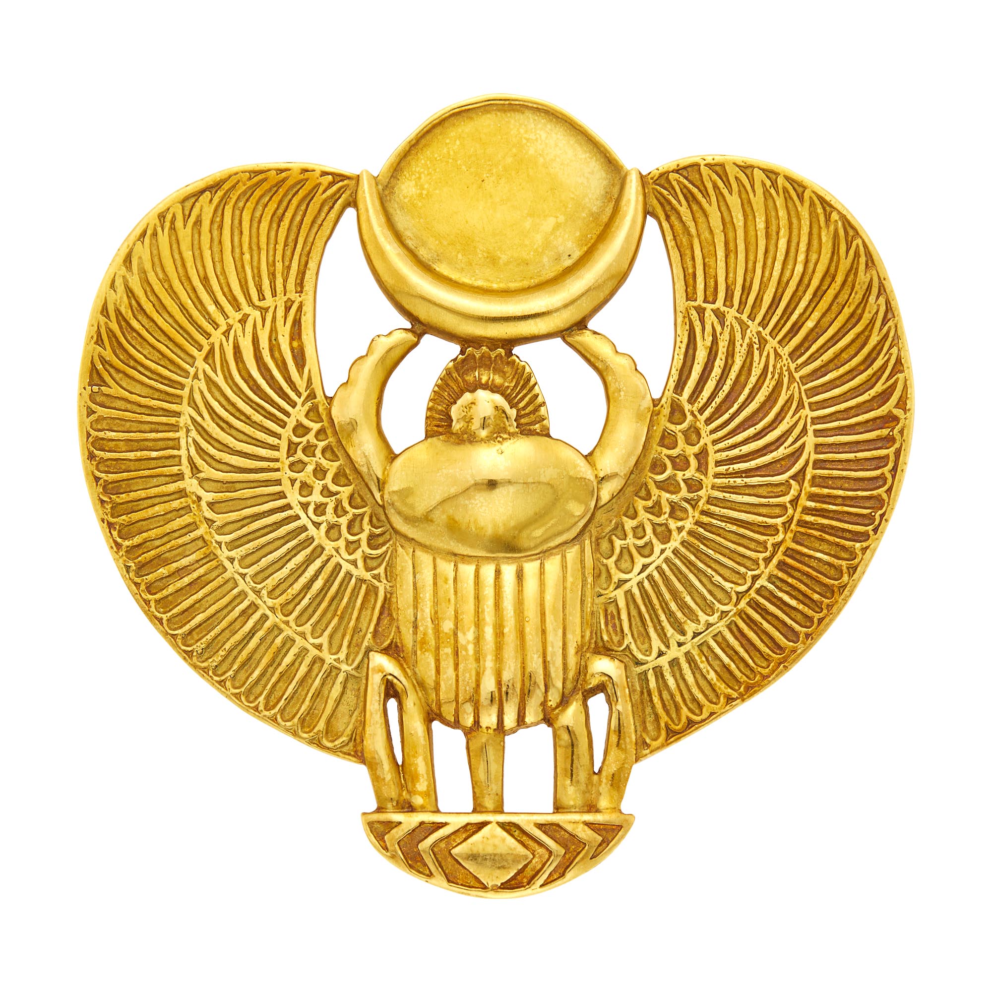 Lot image - Metropolitan Museum of Art Gold Scarab with Wings Pendant
