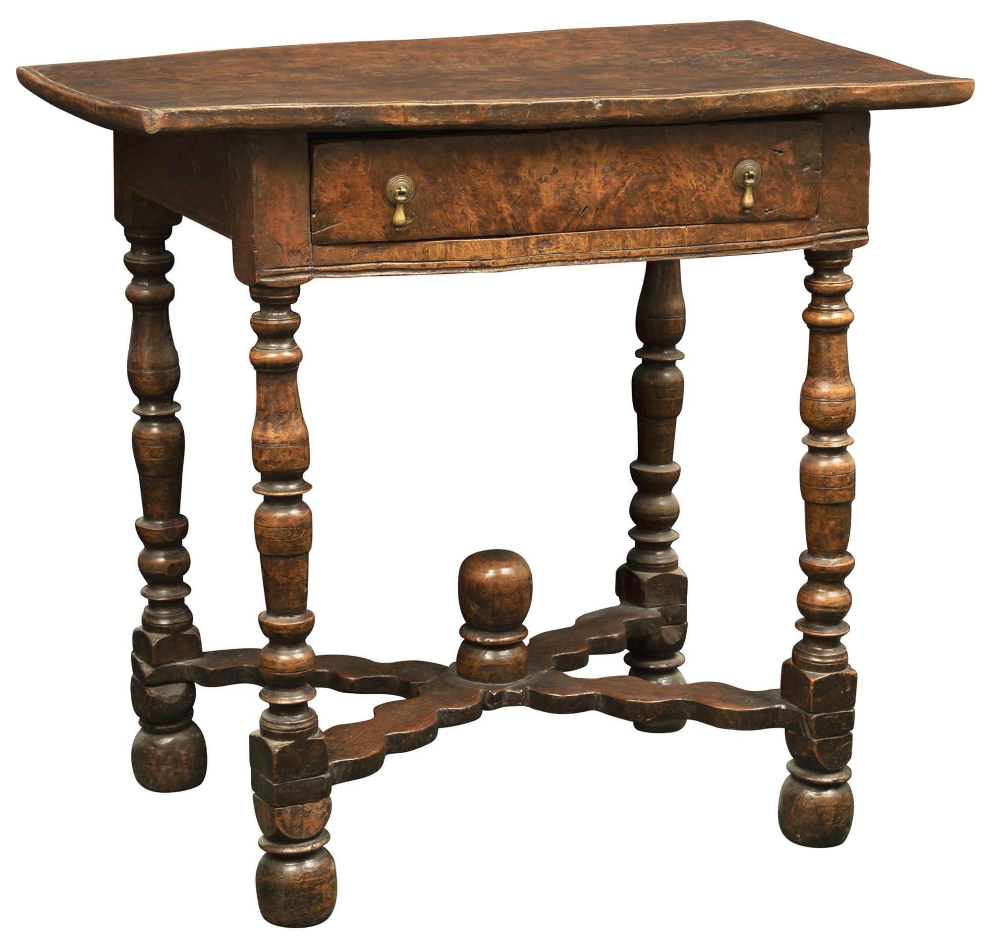 Lot image - Charles II Elm Side Table