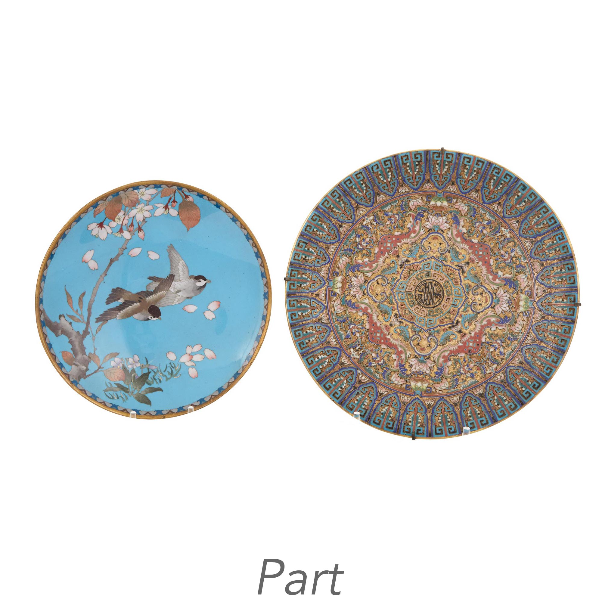 Lot image - Chinese and Japanese Cloisonné Enamel Articles