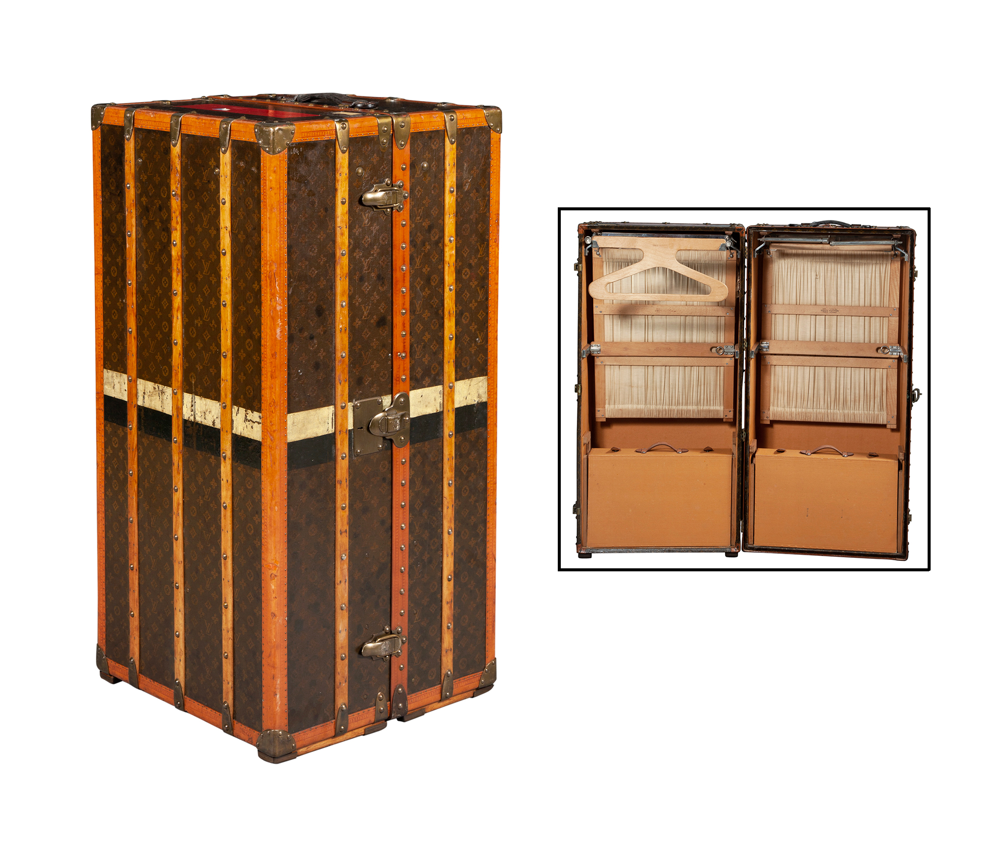 Lot image - Louis Vuitton Monogram Canvas Double Wardrobe Trunk