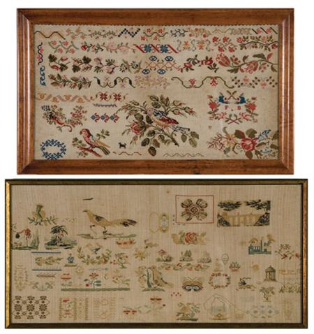 Lot image - Two Needlework Samplers