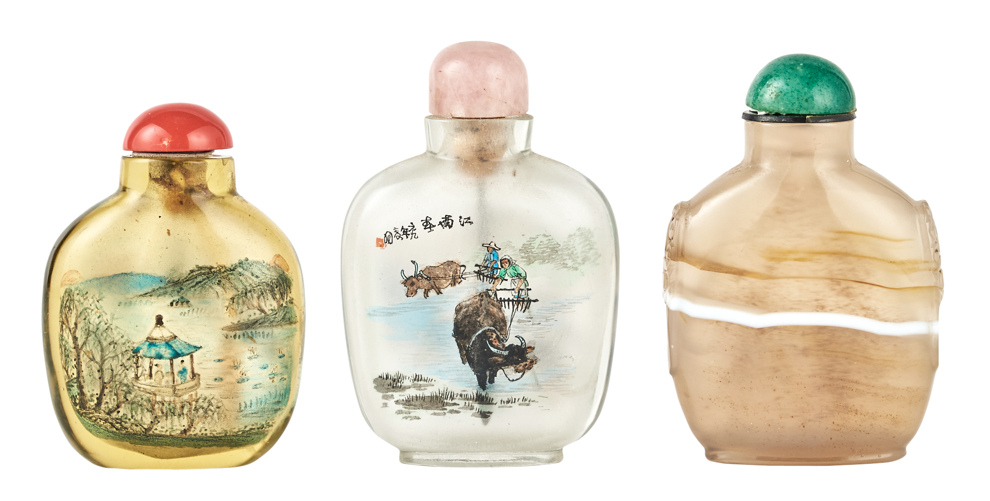 Lot image - Three Chinese Snuff Bottles