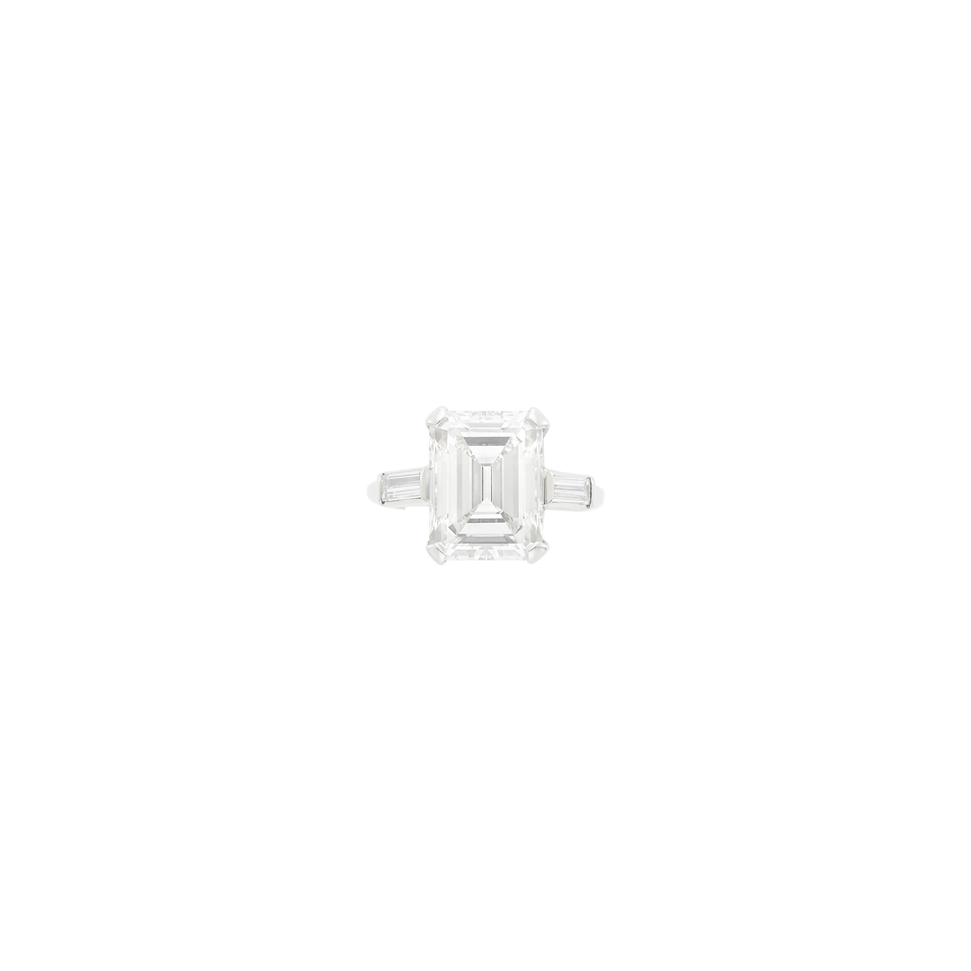 Lot image - Platinum and Diamond Ring