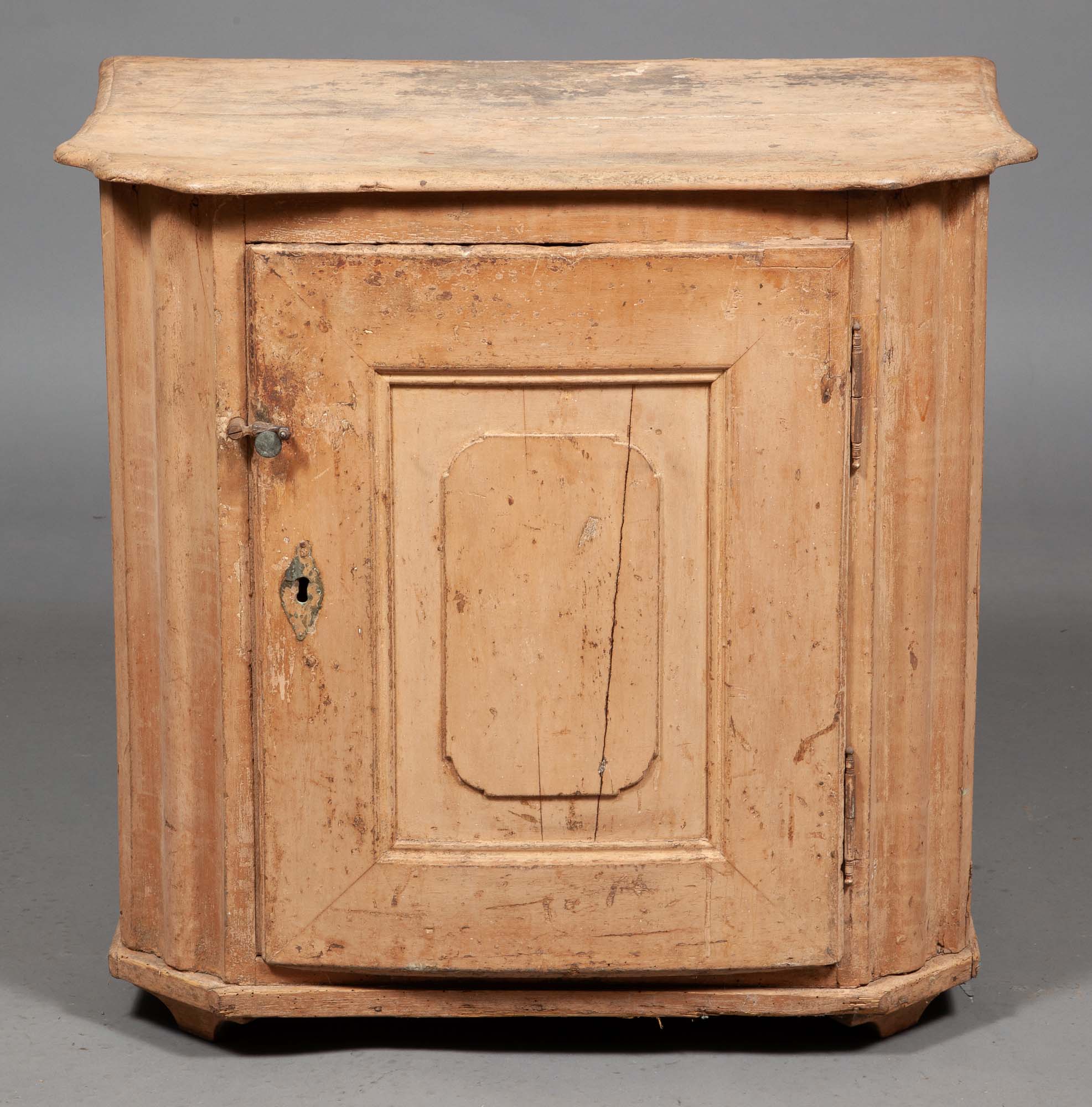 Lot image - Continental Painted Single-Door Cupboard