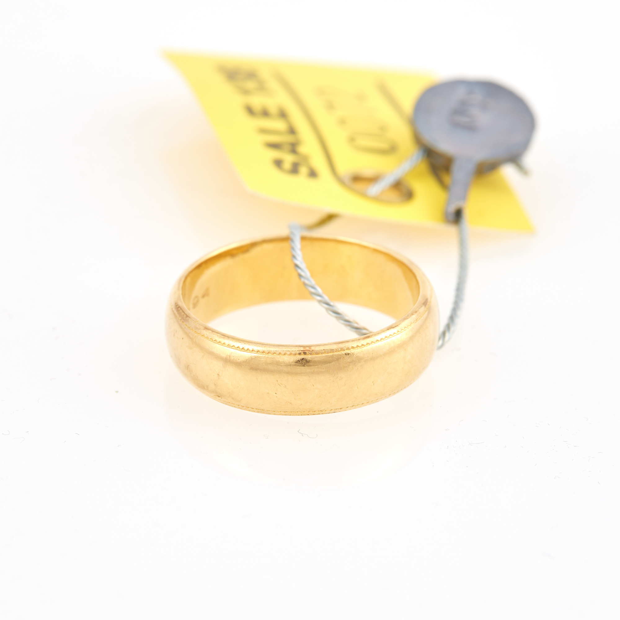 Lot image - Gold Wedding Ring, 18K 5 dwt.