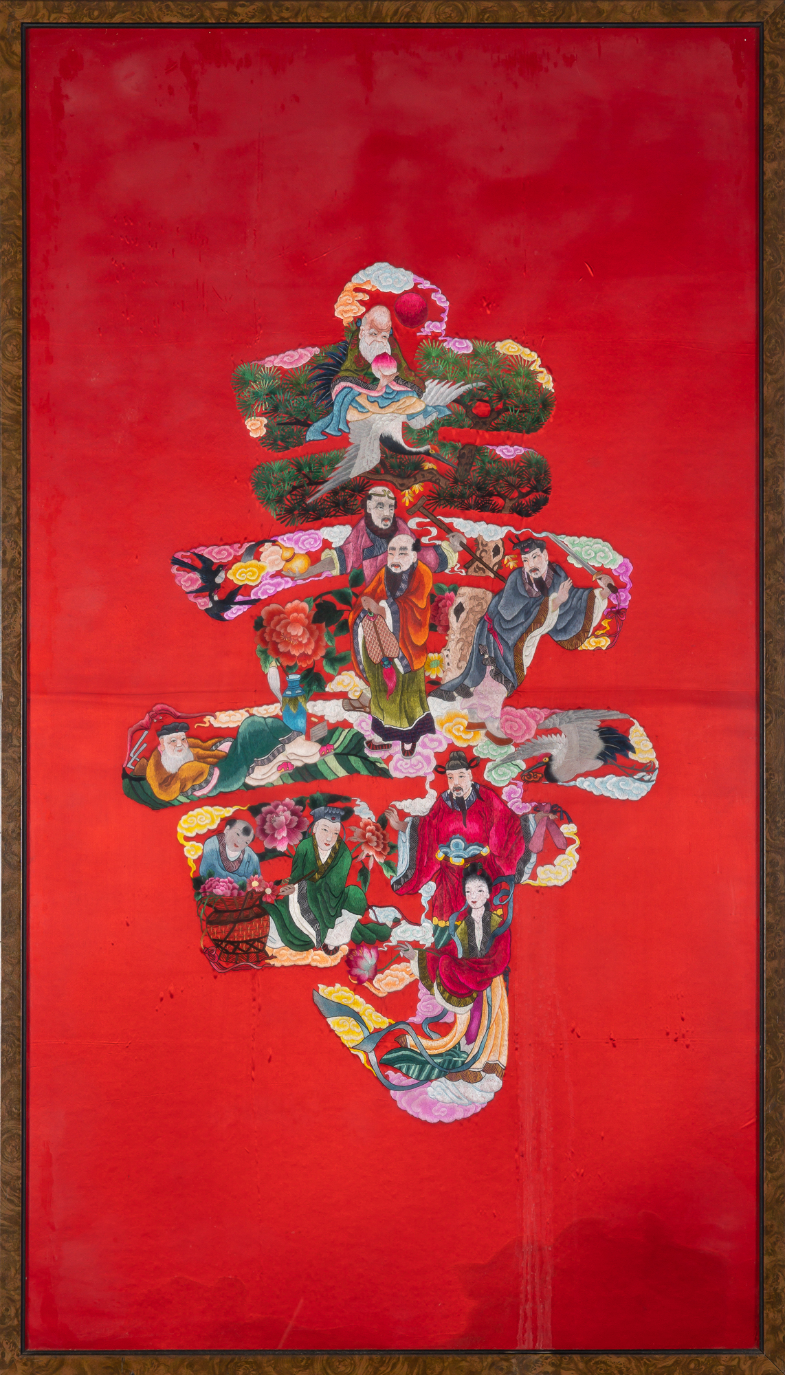 Lot image - A Chinese Silk Embroidery