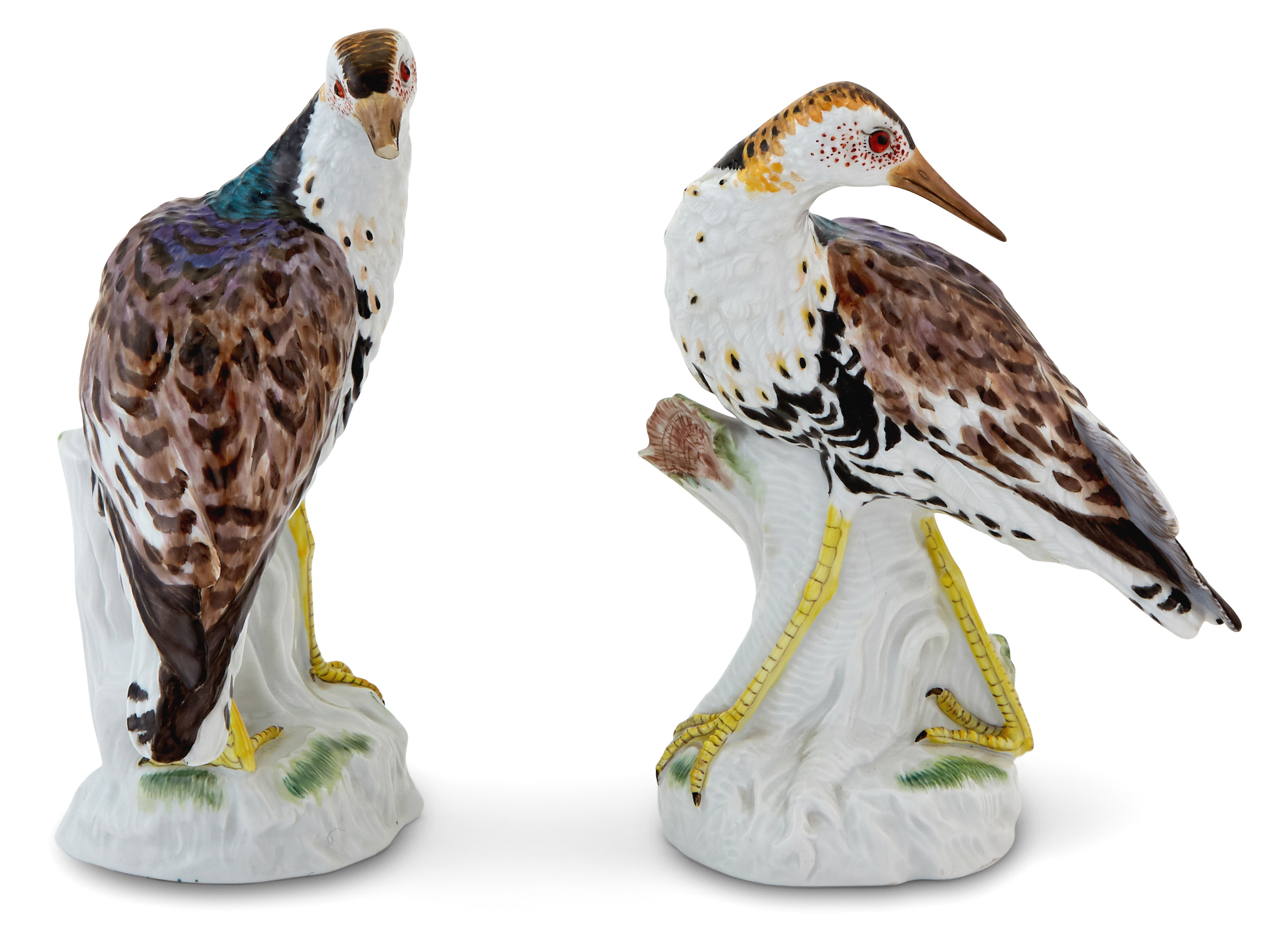 Lot image - Pair of Meissen Porcelain Figures of Snipes