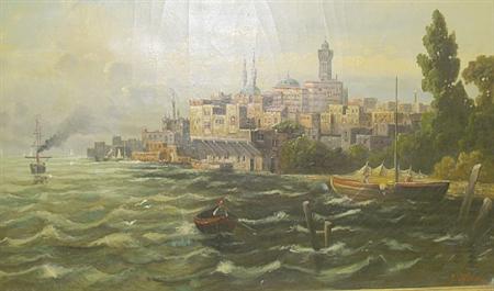 Lot image - J. Heron 19th/20th Century View of Alexandria