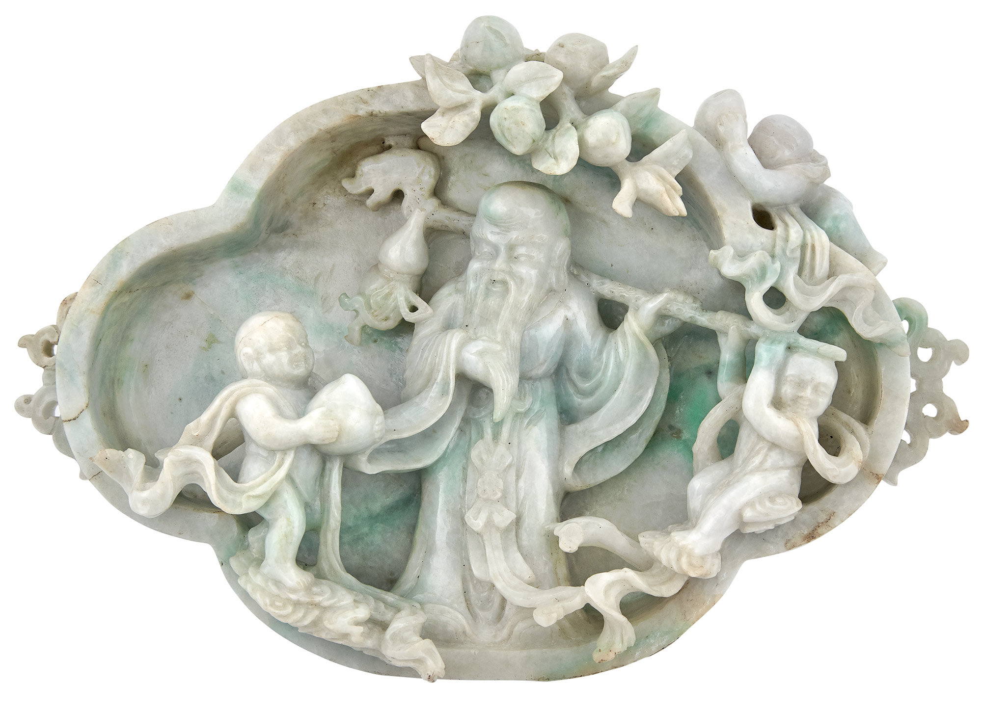 Lot image - Chinese Celadon Jade Brushwasher