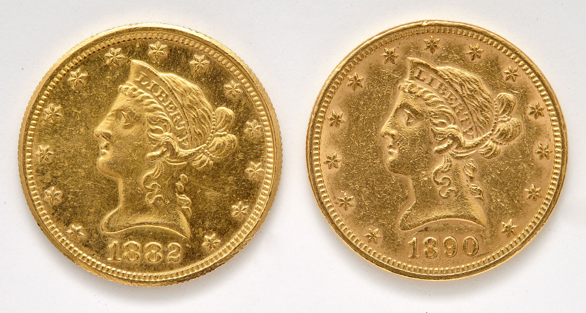 Lot image - United States Two $10 Liberty Gold Coins
