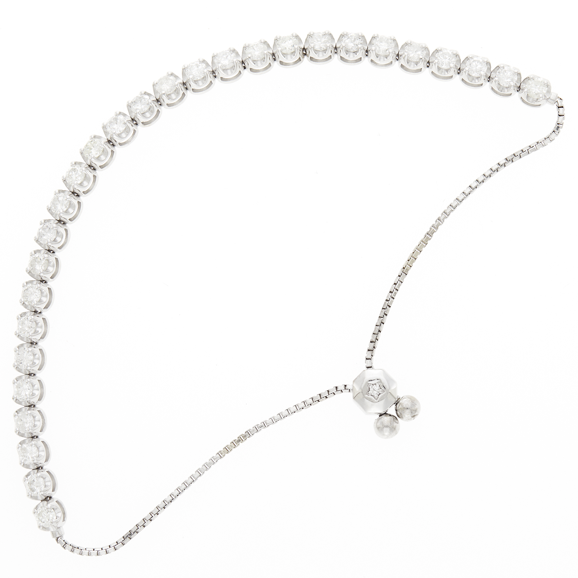 Lot image - White Gold and Diamond Bracelet