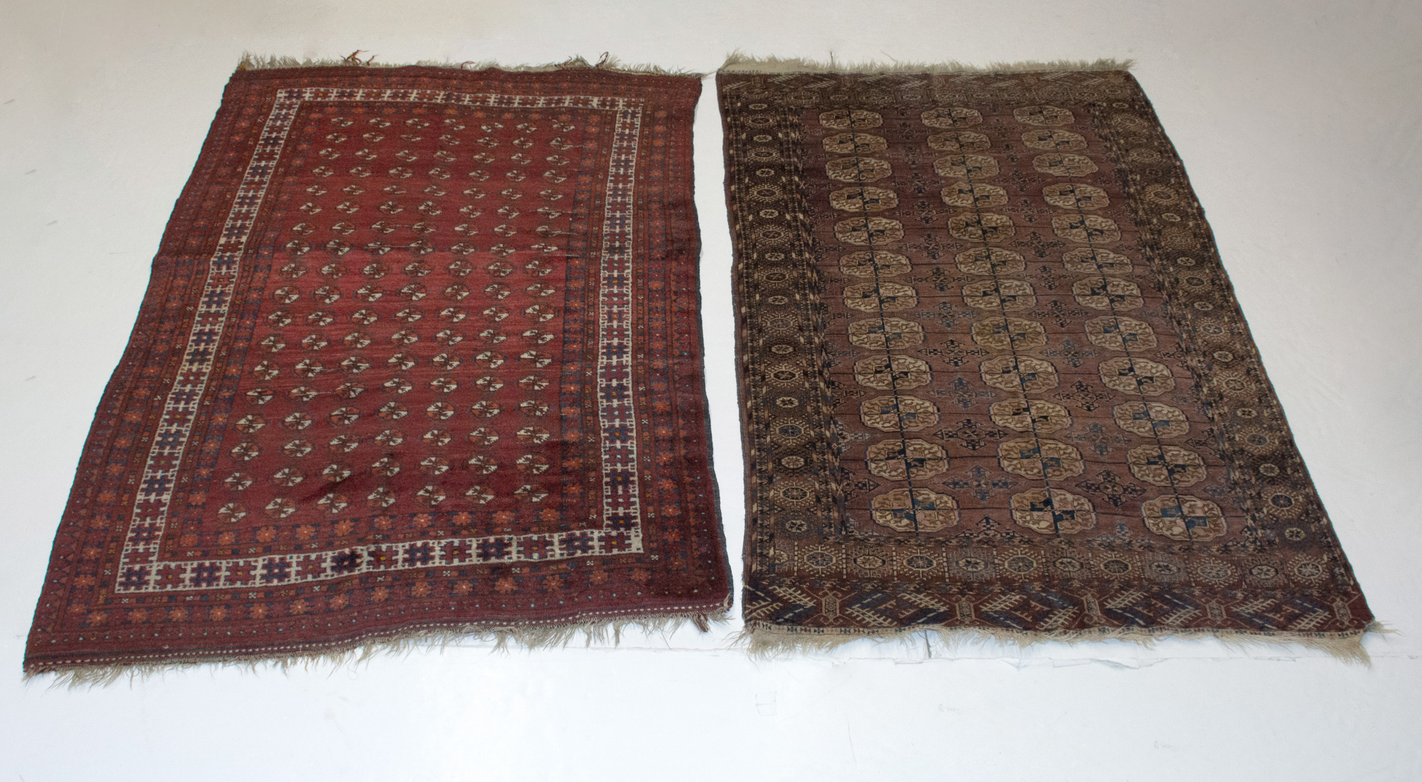 Lot image - Two Turkoman Rugs