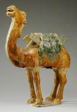 Lot image - Chinese Sancai Glazed Pottery Camel