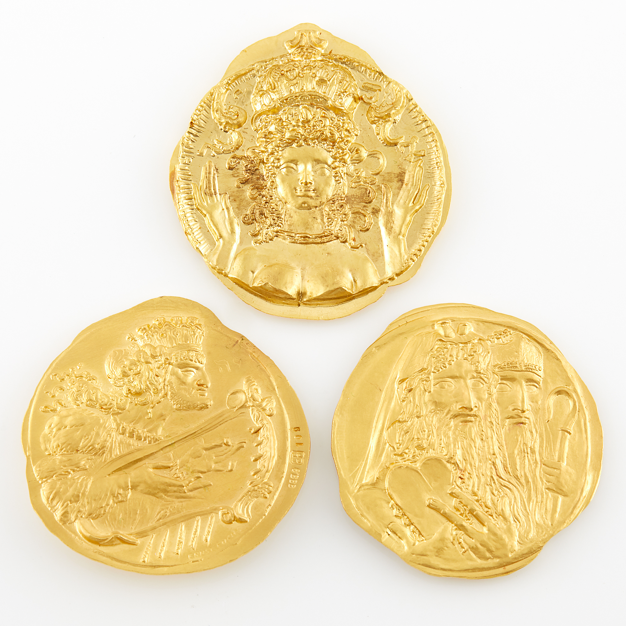 Lot image - Gold Medals of The Old Testament by Ernst Fuchs