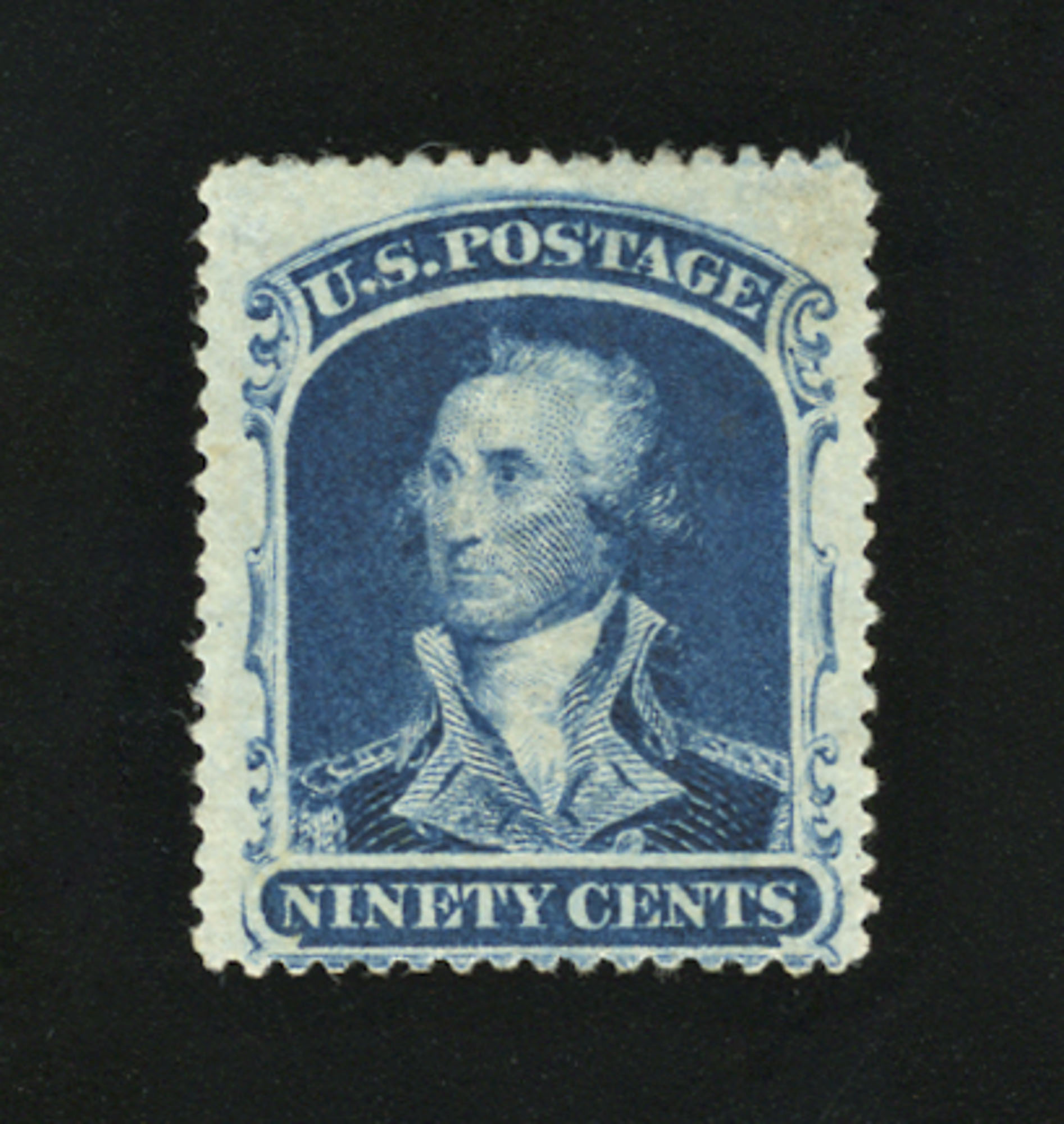 Lot image - United States 1860 90 Cents Blue, Scott 39