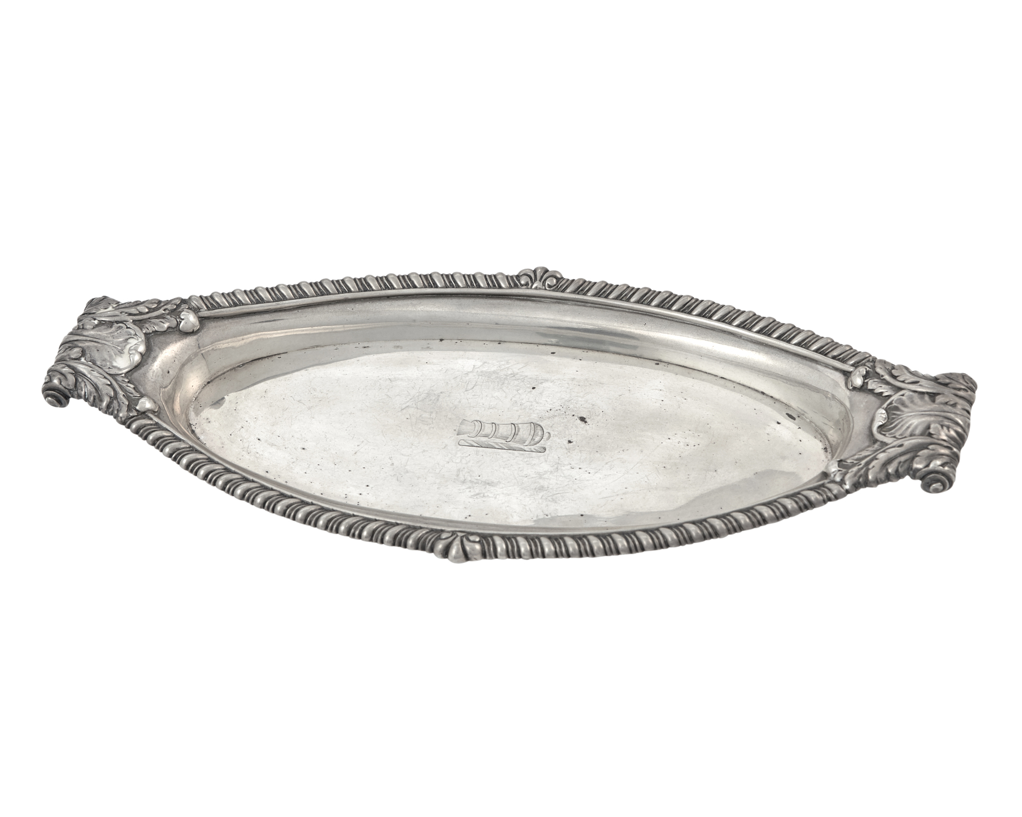 Lot image - George III Sterling Silver Snuffer Tray