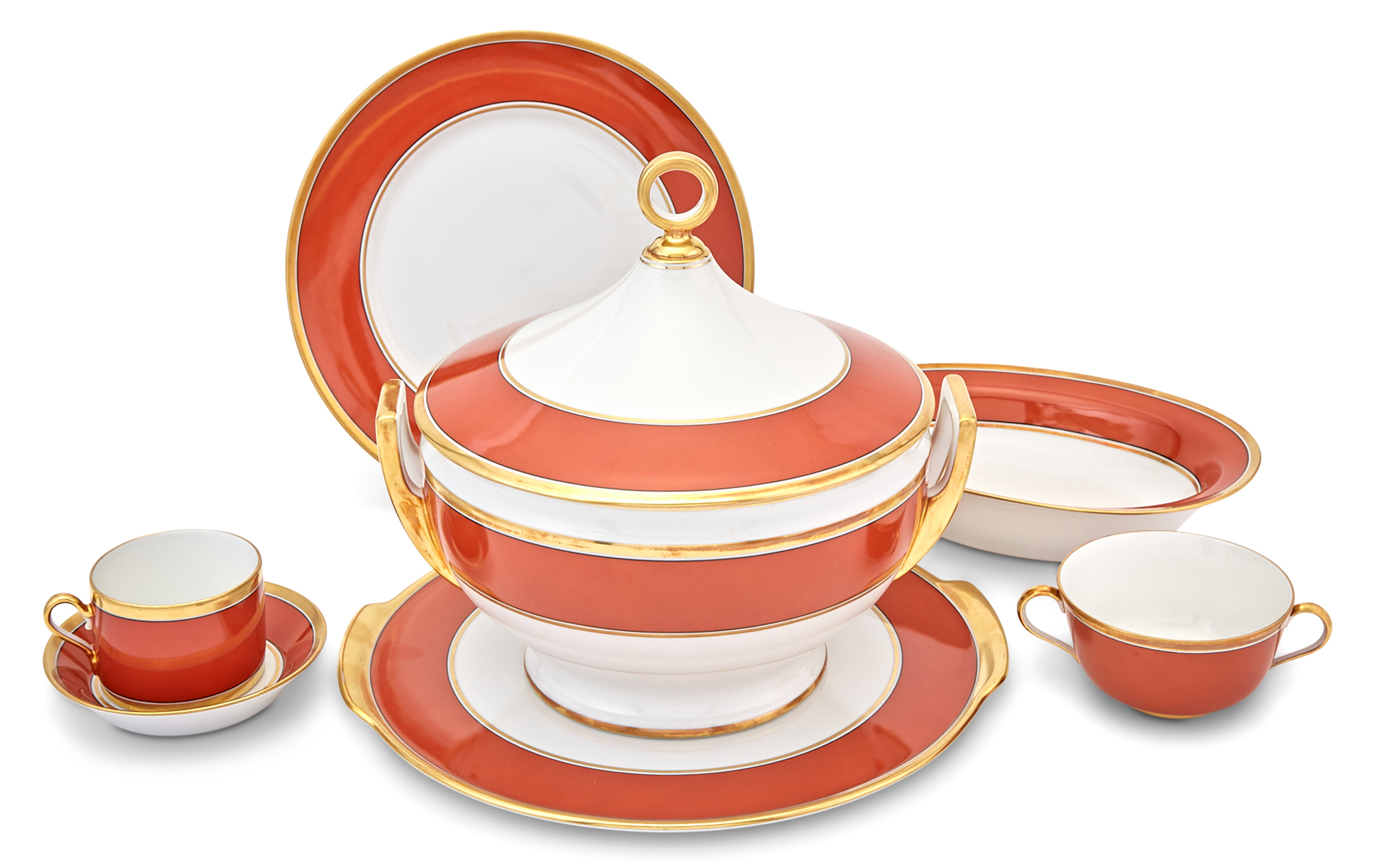 Lot image - Richard Ginori Contessa Rust Red