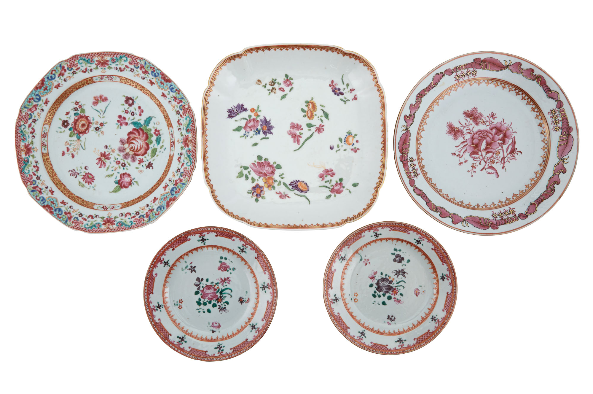 Lot image - Miscellaneous Group of Chinese Export Famille Rose Porcelain Articles