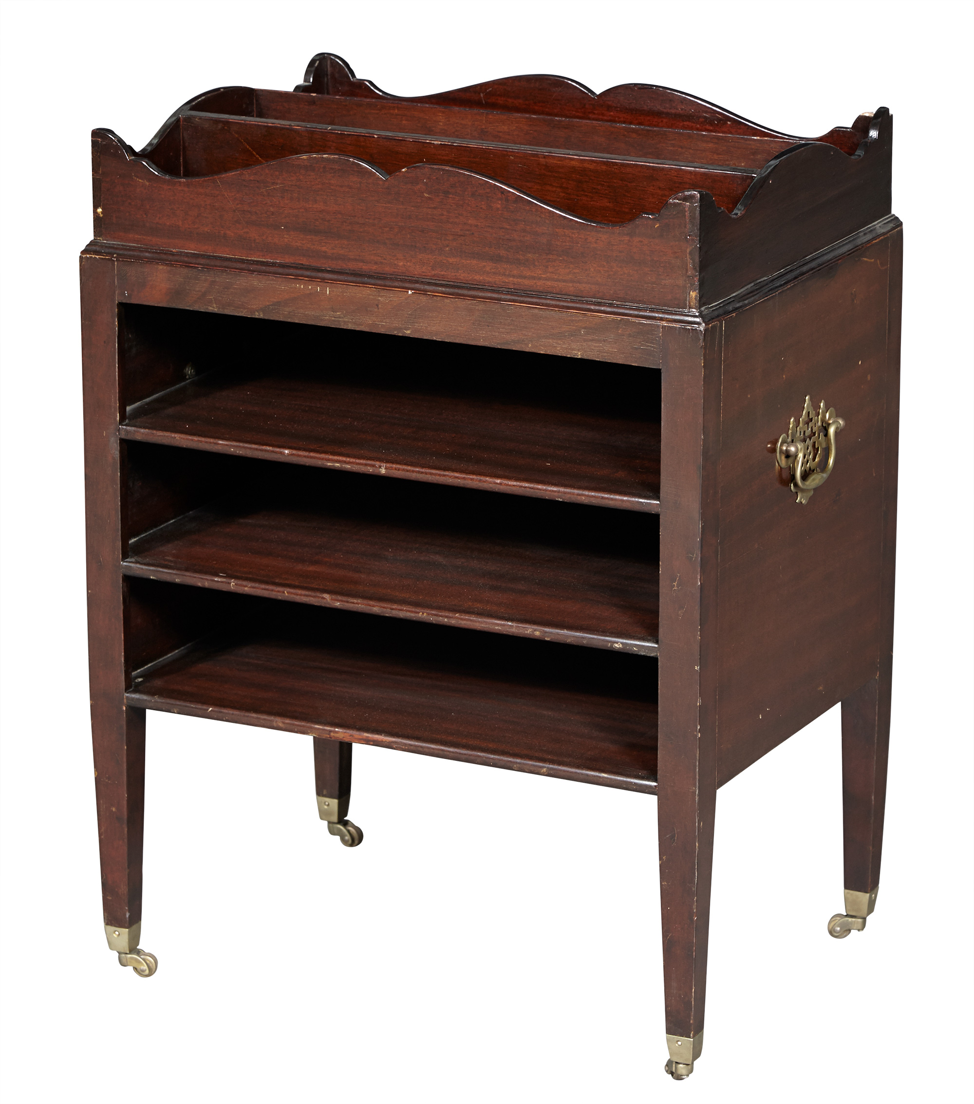 Lot image - George III Style Mahogany Tray/Shelf