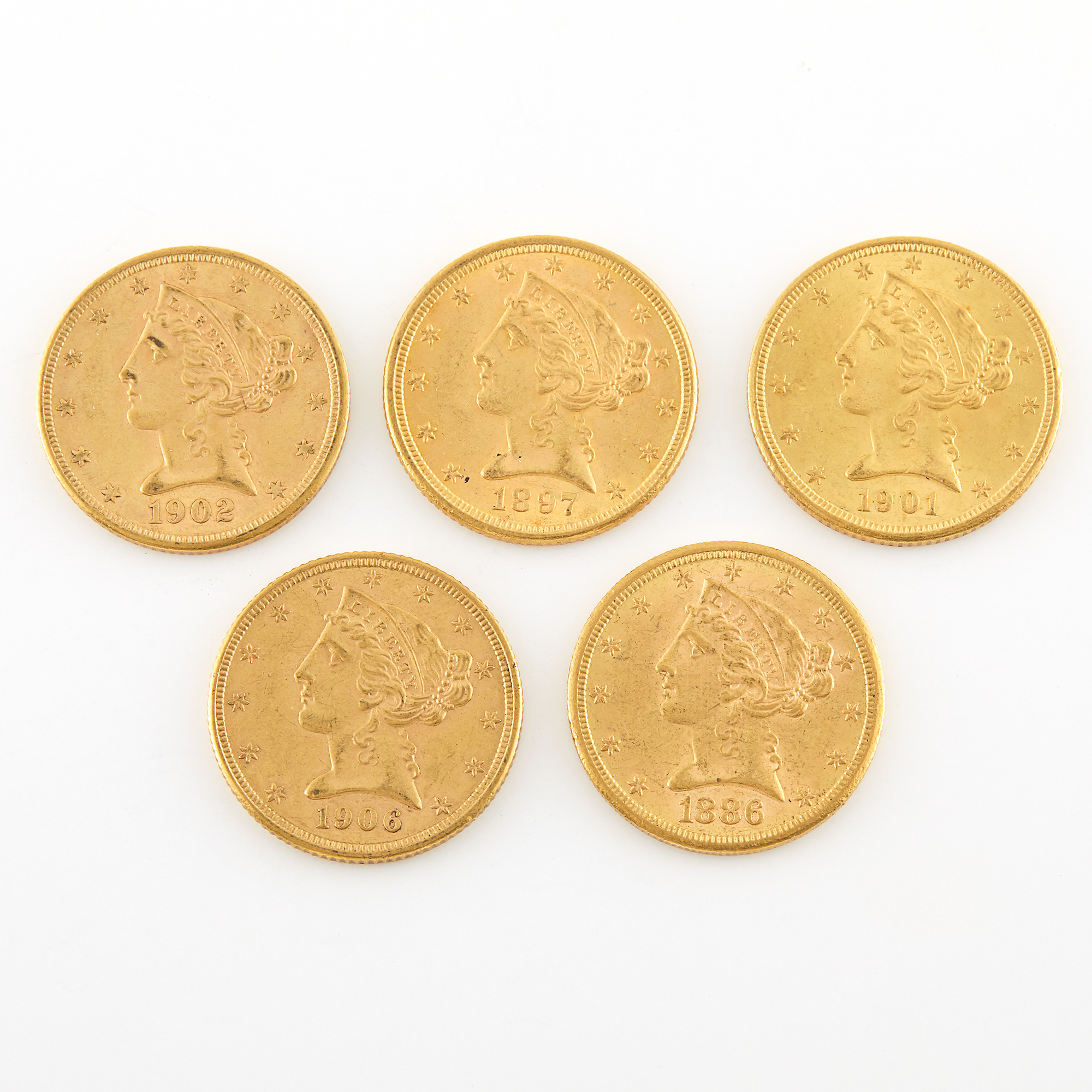 Lot image - United States $5 Libery Head