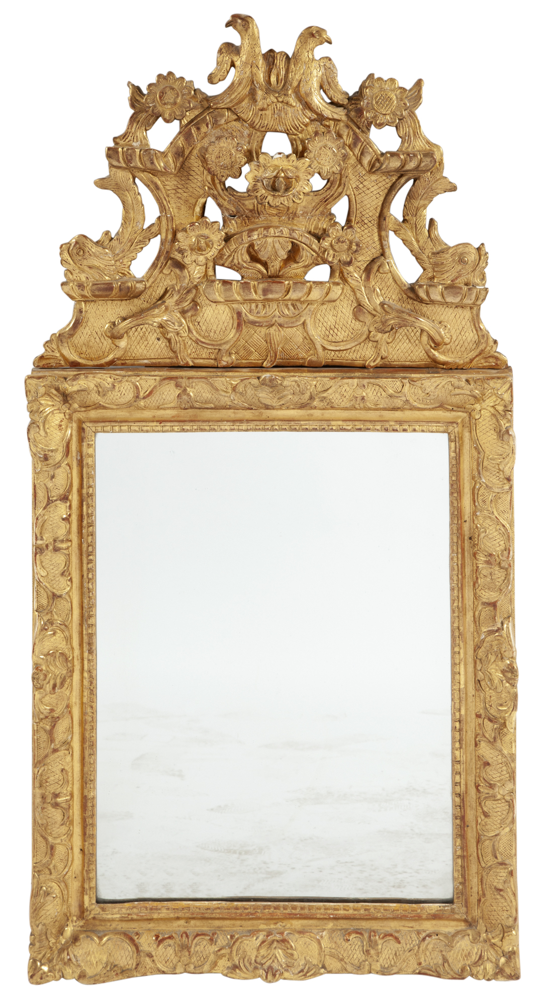 Lot image - Provençal Giltwood Mirror
