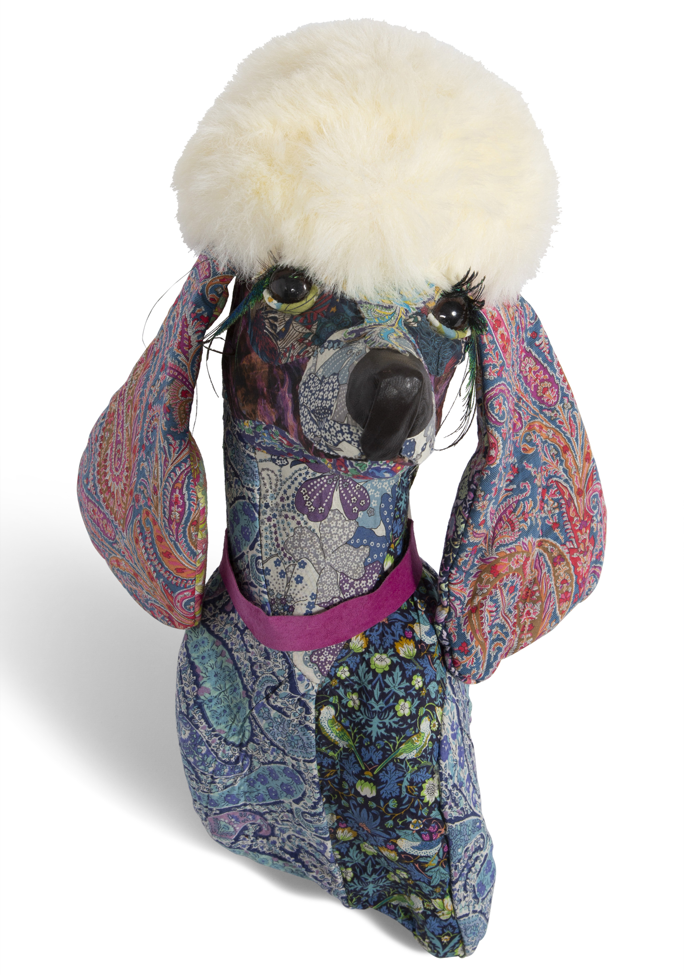 Lot image - Carola van Dyke Textile Taxidermy Bust of a Poodle