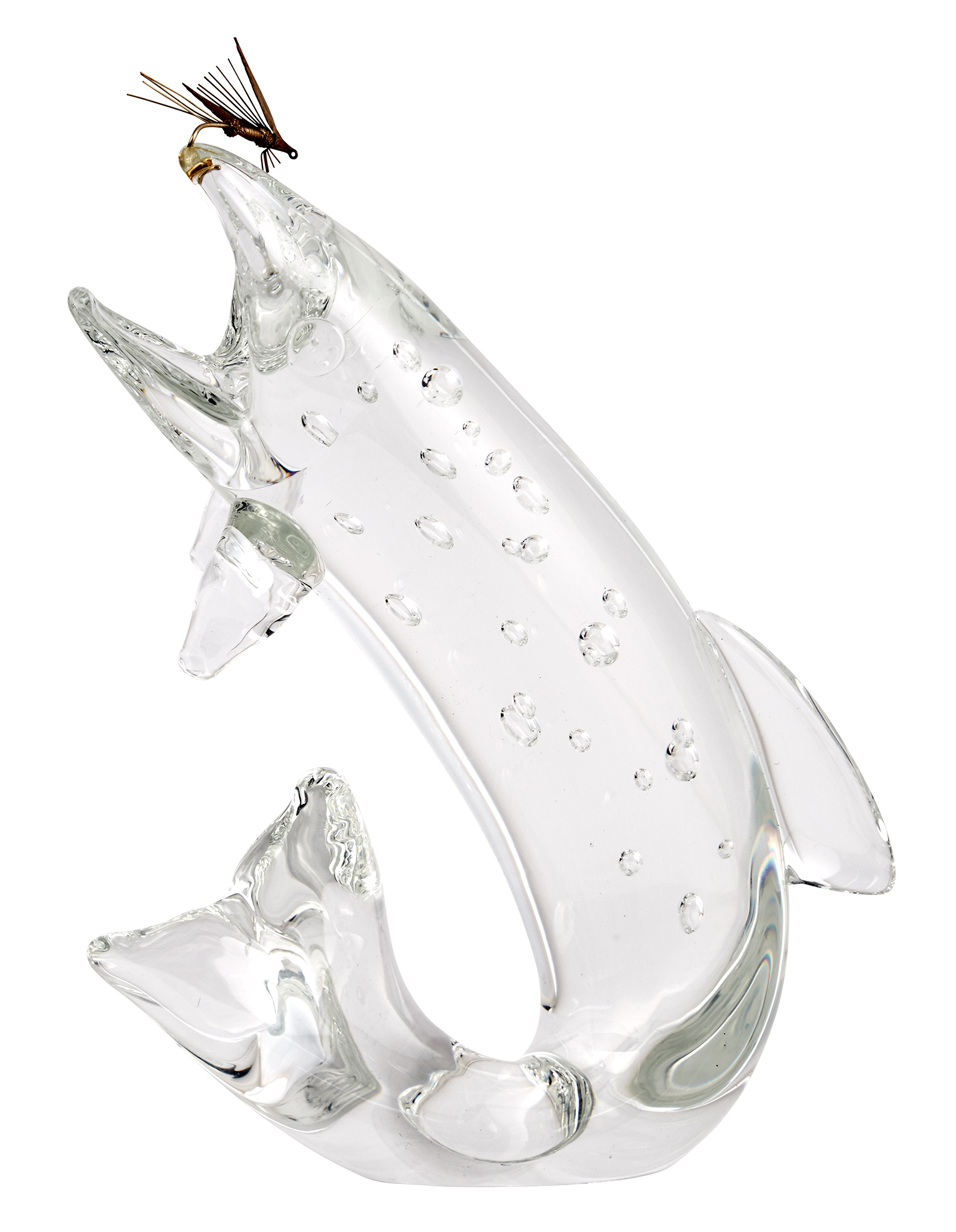 Lot image - Steuben Glass Figure of a Trout