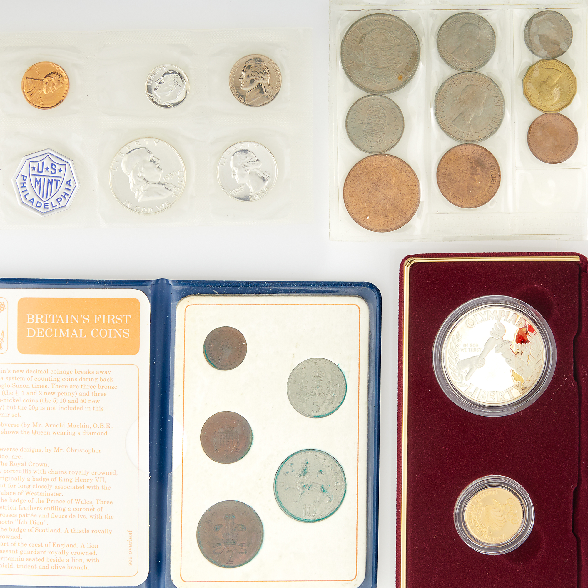 Lot image - United States and Great Britain Proof Sets